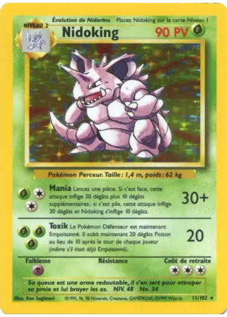Nidoking #11/102 — Set de Base