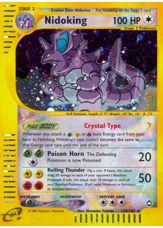 Nidoking #150 — Aquapolis