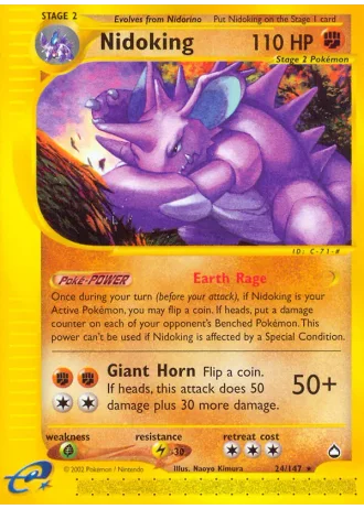 Nidoking #24/147 — Aquapolis