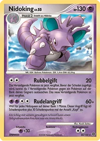 Nidoking #34/132 — Rätselhafte Wunder