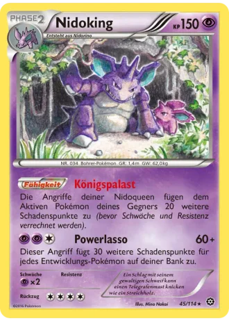 Nidoking #45/114 — Dampfkessel