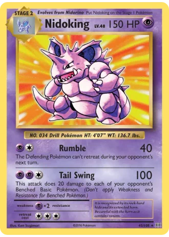 Nidoking #45/108 — Evolutions