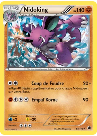Nidoking #58/116 — Glaciation Plasma