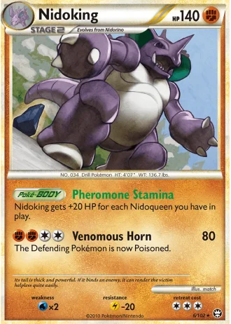 Nidoking #6/102 — Triumphant