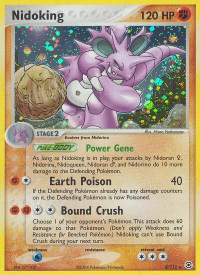 Nidoking #8 — EX Feuerrot & Blattgrün