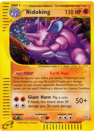 Nidoking H18 — Aquapolis