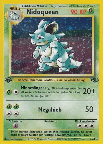 Nidoqueen (1. Edition) #7/64 — Dschungel (1. Edition)