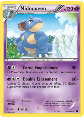 Nidoqueen #42/116 — Glaciation Plasma