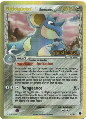 Nidoqueen #7 — EX Île des Dragons