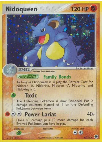 Nidoqueen #9 — EX Feuerrot & Blattgrün