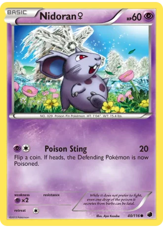 Nidoran♀ #40/116 — Plasma Freeze