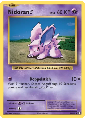 Nidoran♂ #43/108 — Evolution