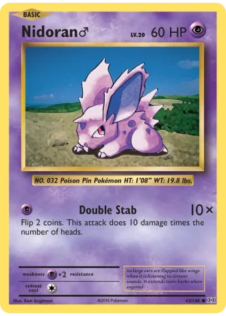 Nidoran♂ #43 — Evolutions