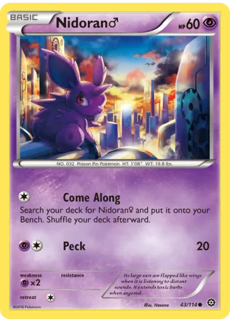 Nidoran♂ #43/114 — Steam Siege