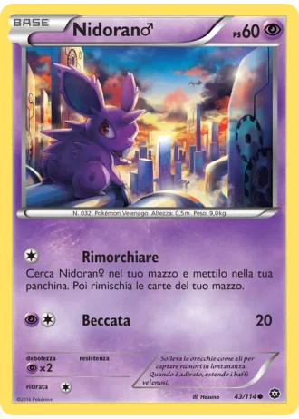 Nidoran♂ #43/114 — Vapori Accesi