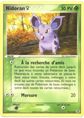 Nidoran♀ #70/112 — EX Rouge Feu & Vert Feuille