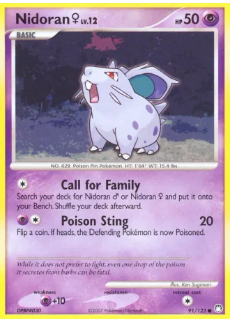 Nidoran♀ #91/123 — Tesori Misteriosi