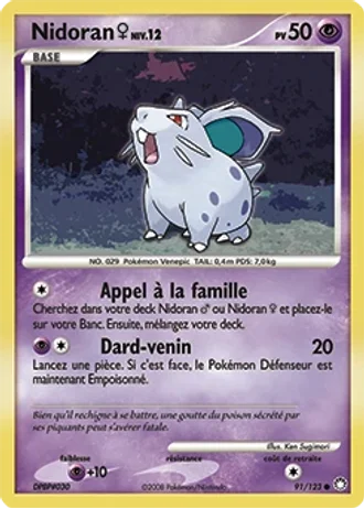 Nidoran♀ #91 — Trésors Mystérieux