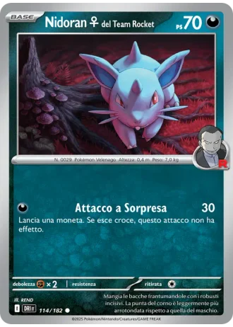 Nidoran♀ del Team Rocket #114/182 — Rivali Predestinati