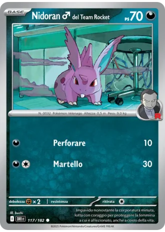 Nidoran♂ del Team Rocket #117/182 — Rivali Predestinati