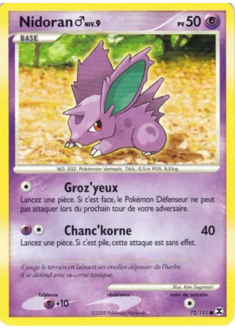 Nidoran♂ Niv. 9 #72 — Rivaux Émergeants