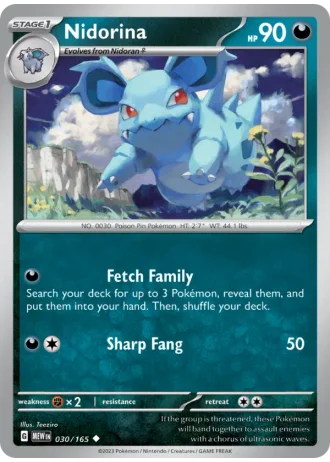 Nidorina #030/165 — 151