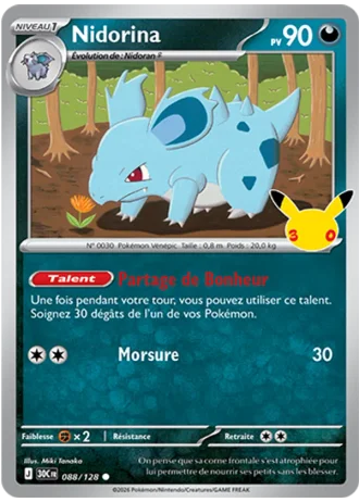 Nidorina #088/128 — 30e Anniversaire