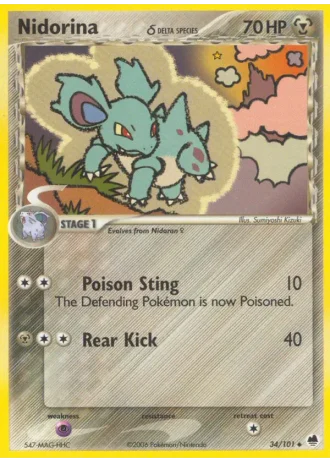 Nidorina #34/101 — EX Dragon Frontiers