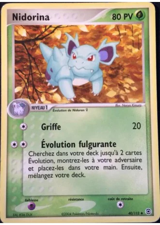 Nidorina #40/112 — EX Rouge Feu & Vert Feuille