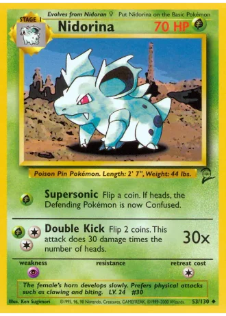 Nidorina #53 — Base Set 2