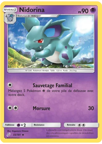 Nidorina #55/181 — Duo de Choc