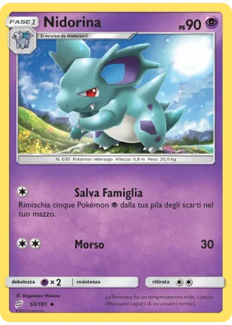 Nidorina #55/181 — Gioco di Squadra