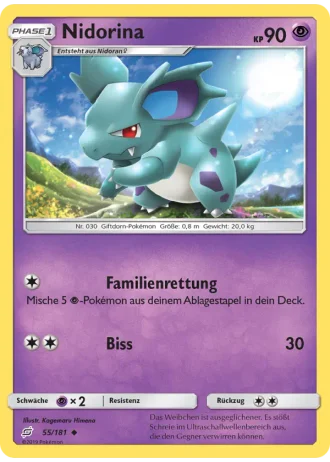 Nidorina #55/181 — Teams sind Trumpf