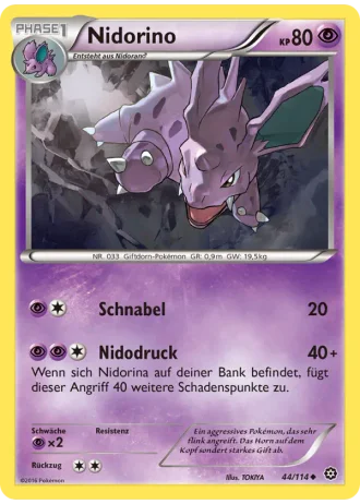 Nidorino #44/114 — Dampfkessel