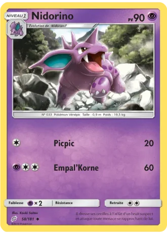 Nidorino #58 — Duo de Choc