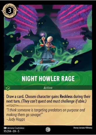 Night Howler Rage #95/204 — Shimmering Skies