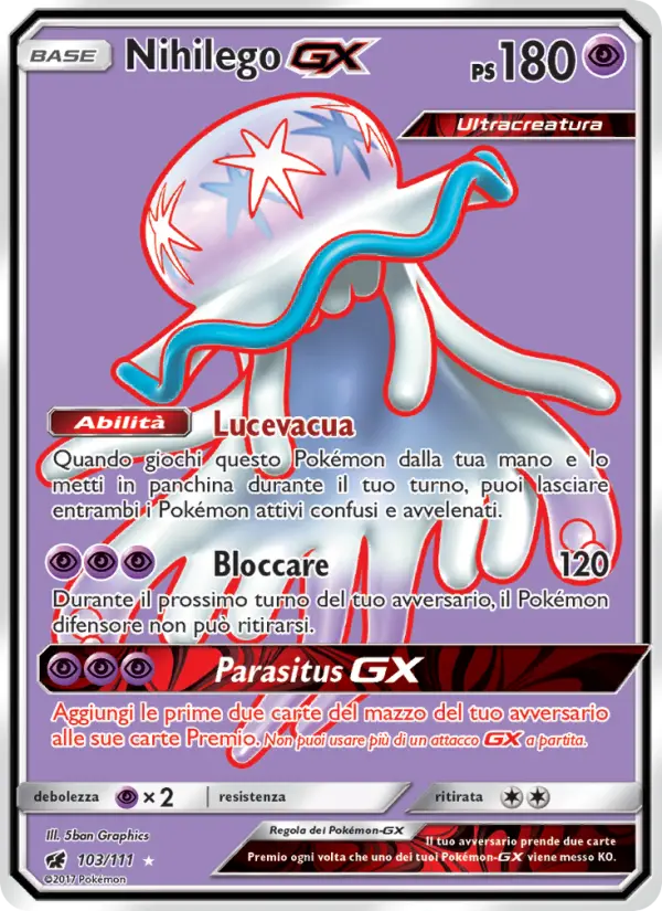 Nihilego GX #103 — Invasione Scarlatta