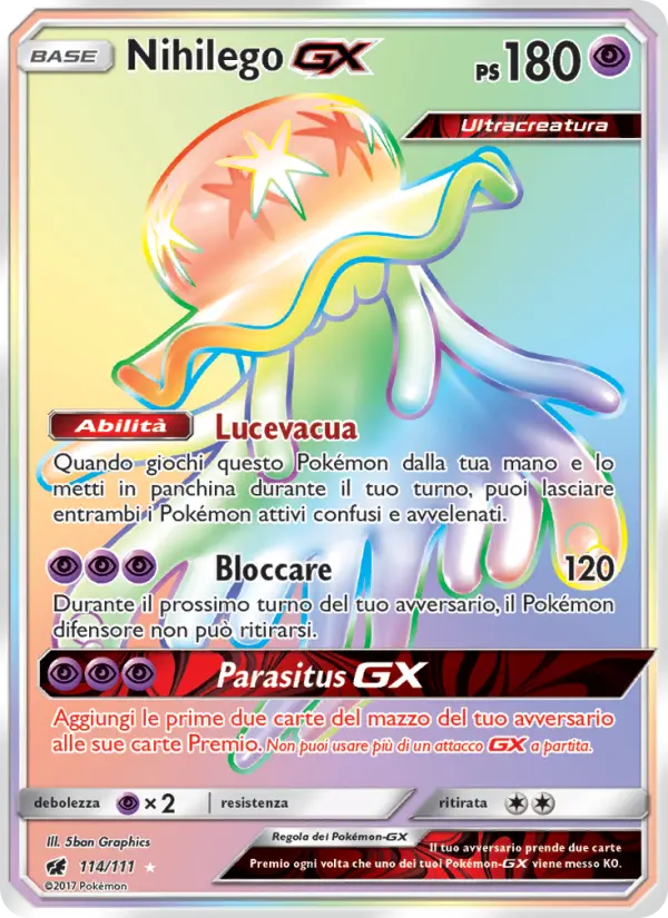 Nihilego GX #114 — Invasione Scarlatta