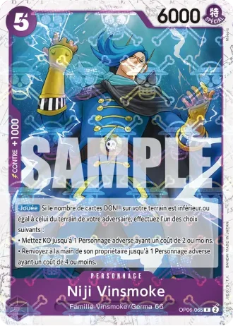 Niji Vinsmoke (OP06-065) (Alternative Art) — ONE PIECE CARD THE BEST (PRB01)