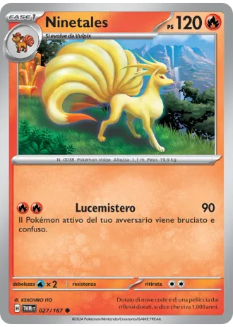 Ninetales #027 — Crepuscolo Mascherato