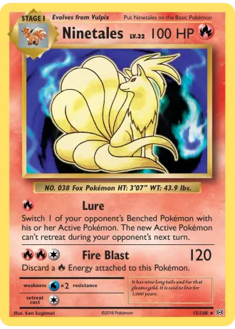 Ninetales #15/108 — Evolutions