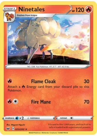 Ninetales #23/202 — Sword & Shield