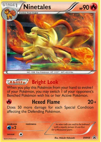 Ninetales BW66 — Black & White Promos