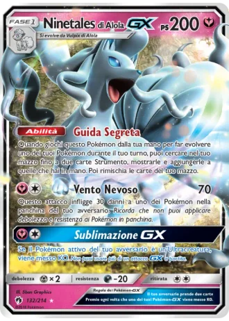 Ninetales di Alola GX #132/214 — Tuoni Perduti