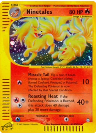 Ninetales H19/147 — Aquapolis
