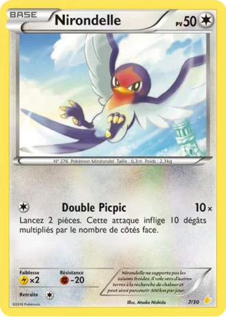 Nirondelle #7 — XY Kit du dresseur (Pikachu Libre)
