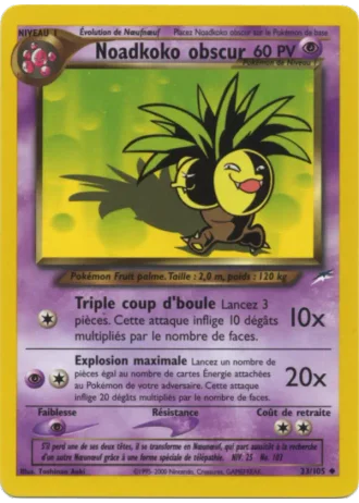 Noadkoko obscur (première édition) #33/105 — Neo Destiny (1ère Édition)