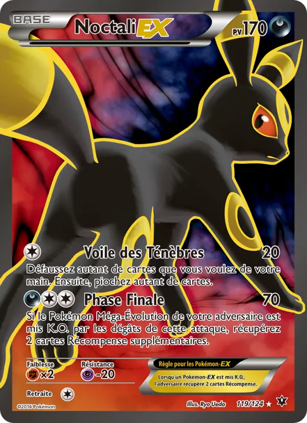 Noctali EX #119 — Impact des Destins