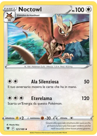 Noctowl #121/189 — Lucentezza Siderale