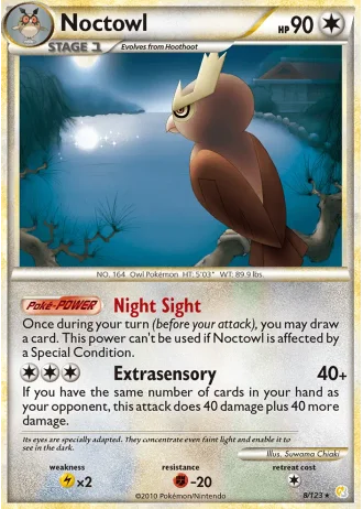 Noctowl #8/123 — HeartGold SoulSilver